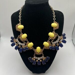 Target Yellow and Blue Gemstone Necklace
